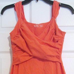 Victoria Secret Bra Tops Coral Wrap Bust Tunic S
